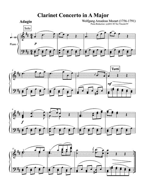 Clarinet Concerto in A major, K.622 (Mozart, Wolfgang Amadeus) - IMSLP: Free Sheet Music PDF ...