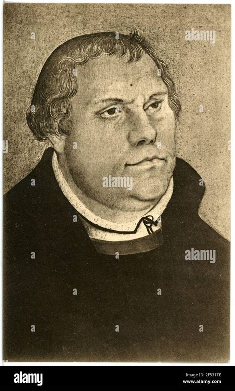 Portrait of Martin Luther Luther Stock Photo - Alamy