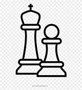 Chess Pieces Coloring Page Clipart 2915456  PinClipart sketch template