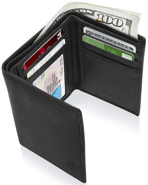 Mens Trifold Leather Wallets Amazon | semashow.com