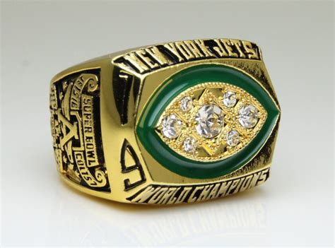 1968 New York Jets super bowl Championship Ring 11 Size