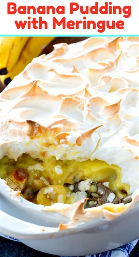 Banana Pudding with Meringue - Spicy Southern Kitchen