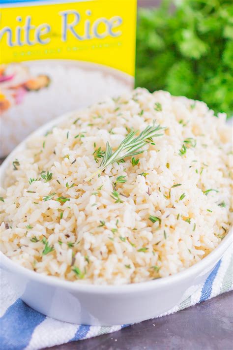 Seasoned Garlic Herb Rice Recipe - Pumpkin 'N Spice