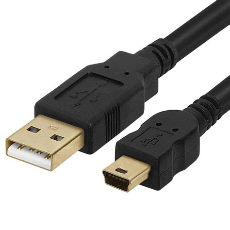 Cmple - 10ft Mini USB Cable USB A to Mini B Data Transfer USB Charging Cable 5 Pin Mini USB to ...