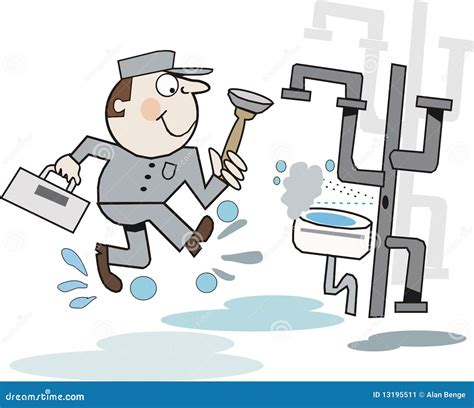 Plumber Cartoon Stock Image - Image: 13195511