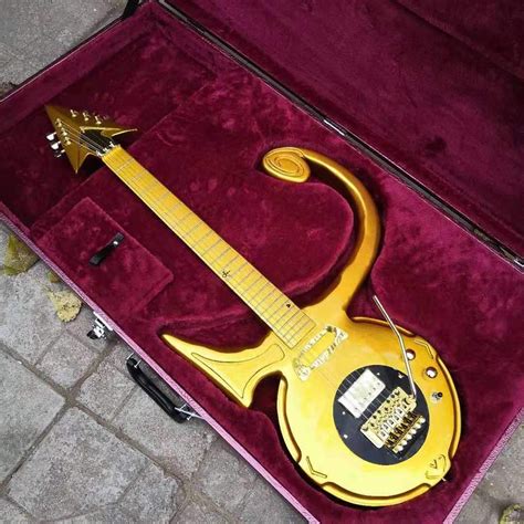 Prince Symbol Gold Guitar Reproduction