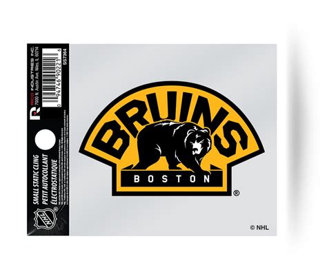 Boston Bruins Bear Logo Static Cling Sticker Decal NEW!! Window or Car ...