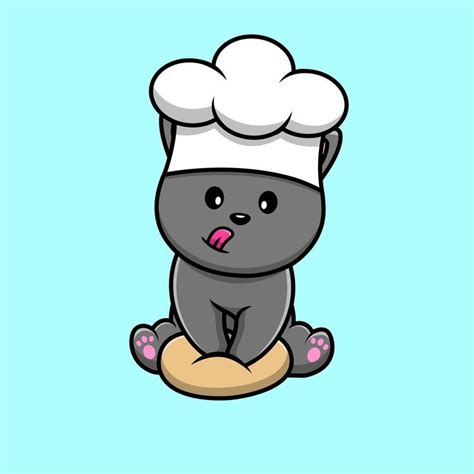 Cute Cat Chef Cooking di 2024