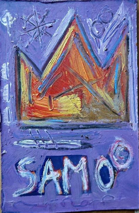 rare original Jean-Michel Basquiat signed NYC SAMO Graffiti crown ...