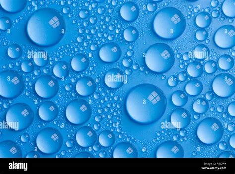 many small water drops accumulated on a surface Stock Photo - Alamy