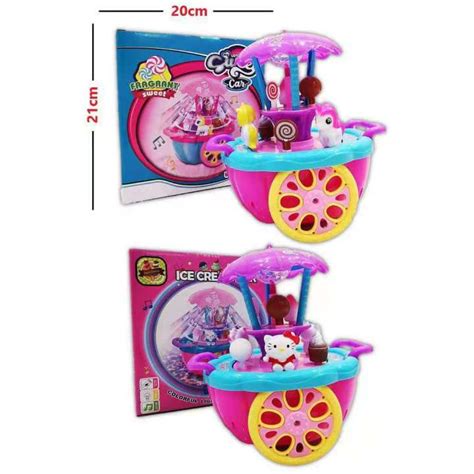 N&M-ICE CREAM CAR 360 ROTATE COLORFUL LIGHTS AND MUSIC BATTERY OPERATED TOY HIGH QUALITY | Lazada PH