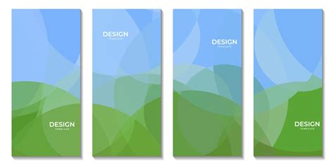 abstract nature green and blue geometric background template 23835403 ...