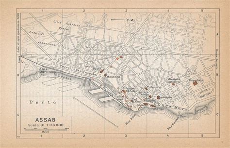 1938 Assab Eritrea Antique Map - Etsy in 2024 | Antique map, Antique maps, Original prints