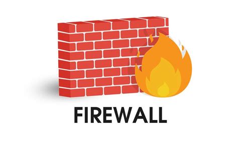 Icono de firewall de red. Vector de la ilustración en el fondo blanco. 600578 Vector en Vecteezy