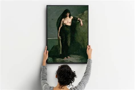 Sappho by Charles Auguste Mengin Poster - Etsy Australia