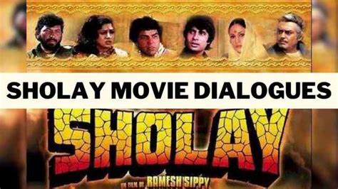 Sholay Movie Dialogues