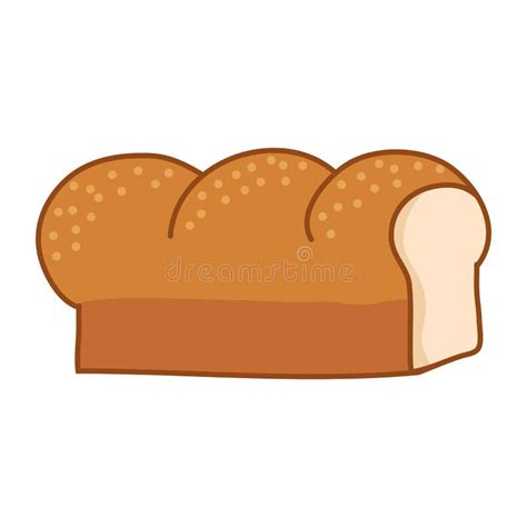 Bread Loaf Isolated Illustration Stock Illustration - Illustration of ...