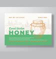 Honey label Royalty Free Vector Image - VectorStock