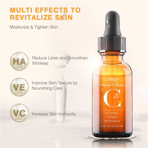 30% Vitamin C Serum with Hyaluronic Acid & VE for Face,Neck and Eye Treatment Serums | Anti ...