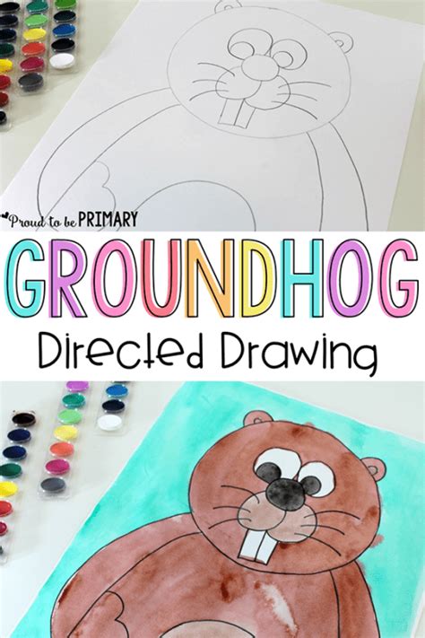 How to Draw a Groundhog: Simple Directions to Teach Kids