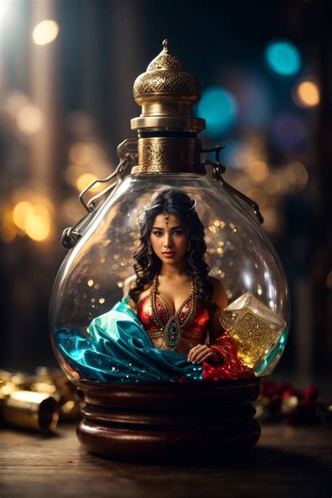 A beautiful Genie in a bottle by Geezer-gun on DeviantArt