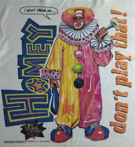 Vintage 1991 In Living Color Homey The Clown Funny T-Shirt L