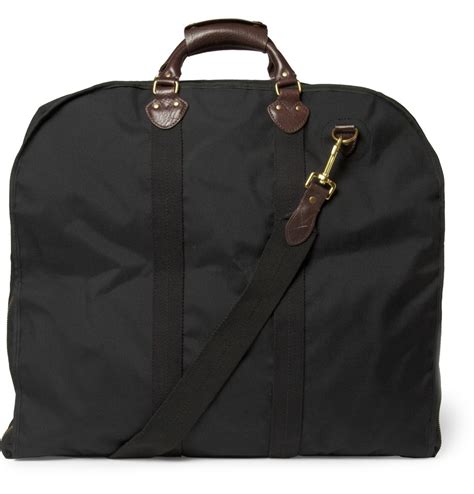 Lyst - J.Crew Leather And Canvas Garment Bag in Black for Men