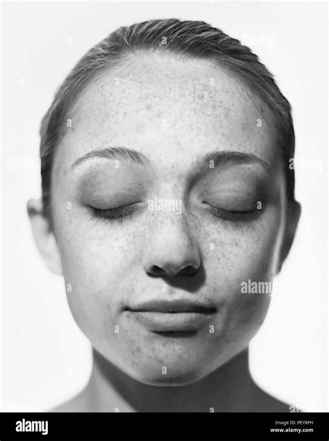 Uv damage face Black and White Stock Photos & Images - Alamy