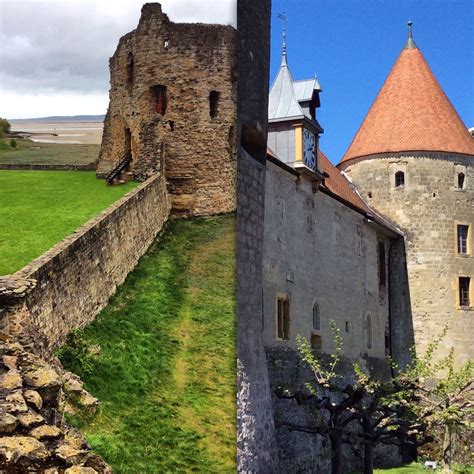 File:Flint Castle compared with Chateau Yverdon.jpg - Wikimedia Commons