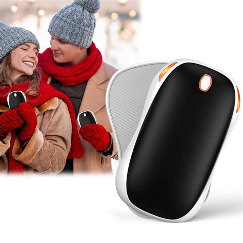 Rechargeable Hand Warmers 2 Pack, Meromore Magnetic Electric Hand Warmers with 10000 mAh, 3 Heat ...