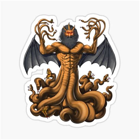 "Greek Mythology Creature Typhon" Sticker for Sale by underheaven | Redbubble