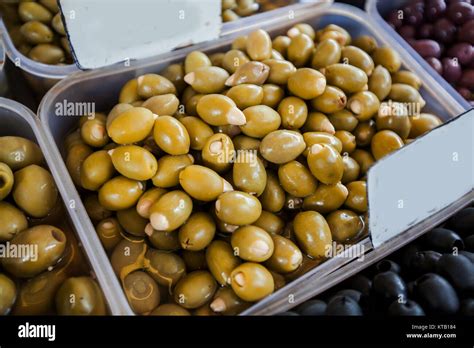 Green Olive Healthy Food Stock Photo - Alamy