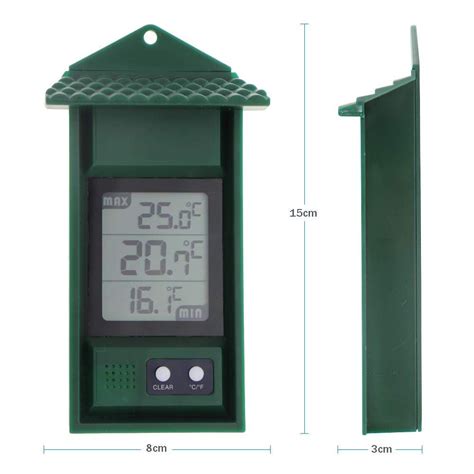 Digital Greenhouse Thermometer – Max Min Thermometer to Monitor High ...