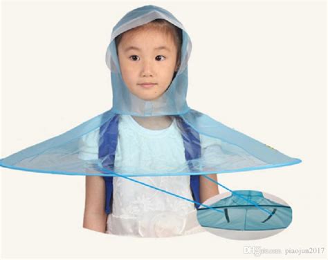 Kids Foldable UFO Headwear With Hands Free Hat And Umbrella Jay Z Cap Portable And Convenient ...
