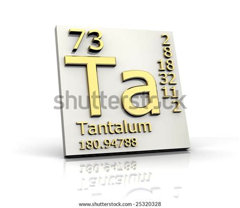 Tantalum Form Periodic Table Elements Stock Illustration 25320328