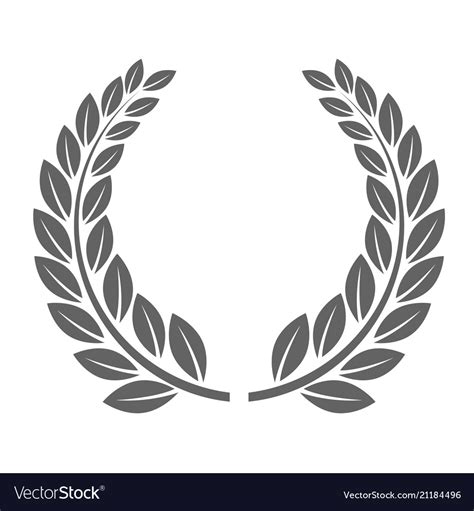 Laureate wreath - glory laurel symbol Royalty Free Vector