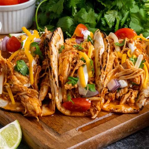 Crock Pot Chicken Tacos - Slow Cooker Meals