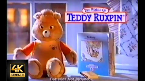 4K HD Teddy Ruxpin Playskool Commercial Remasterd - YouTube