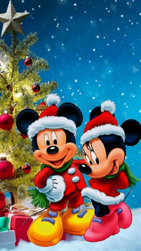 Download Mickey And Minnie Mouse Christmas IPhone Wallpaper ...