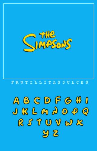 Font The Simpsons by FrutillitasDulces on DeviantArt