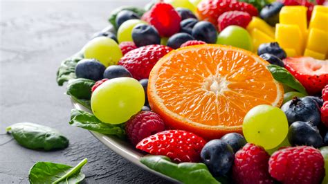 Download fruits, salad, berries, grapes, fresh 2048x1152 wallpaper, dual wide 2048x1152 hd image ...