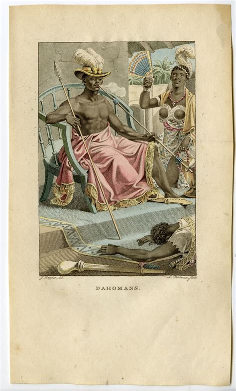 Antique Costume Print-DAHOMEY KINGDOM-BENIN-AFRICA-Stuart-Portman-Kuyper-1802: (1802) 1st ...