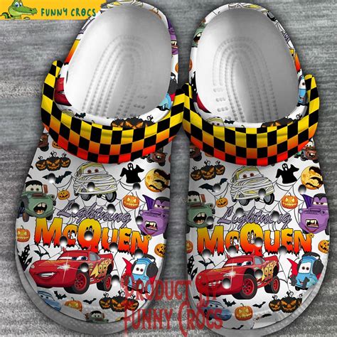 Lightning McQueen Halloween White Crocs - Discover Comfort And Style ...