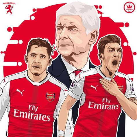 Pin van Alexis op Arsenal illustration