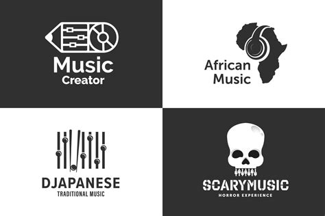 Collection of Music Logo Design Template 14796767 Vector Art at Vecteezy