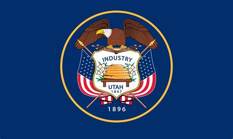 Flag of Utah image and meaning Utah flag - country flags