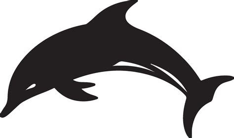 Dolphin Silhouette Vector Illustration White Background 39934602 Vector ...