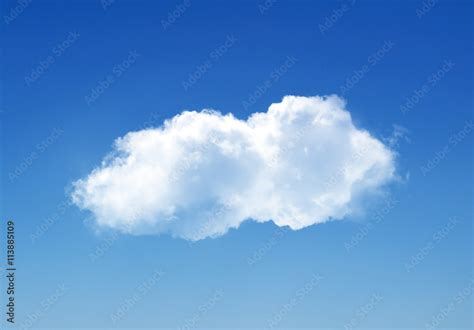 Single cloud in summer sky Stock Photo | Adobe Stock