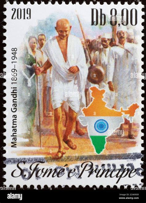 India postage stamp gandhi hi-res stock photography and images - Alamy