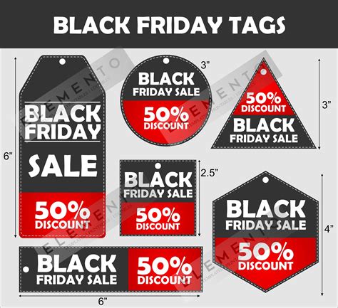 Printable Black Friday Sale Tags, Hang Tags, SALE Signs Download for Retail Shop / Boutique ...